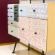 Bar sideboard cabinet in wood and ceramic Marco Rocco